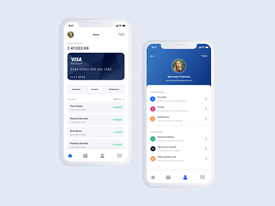 Finance Banking App Concept bank app bank card banking app concept currency currency exchange fiat fiat wallet finance finance app finance business finance wallet finances financial app financial services profile ui wallet