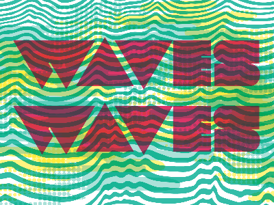 Where I'd love to be tomorrow... bright chill drawn fun lines music overprint print wavves wavy