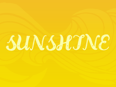 Sunshine (Rebound) drawn hand drawn lettering pattern rebound summer sun sunshine