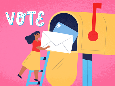The Art of Voting Early by Erika Mackley on Dribbble