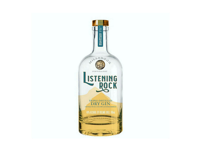 Listening Rock Gin alcohol branding consumer gin nature packaging spirits spiritual