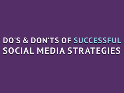 Successful Social Media Strategies Infographic audience facebook illustration infographic social media socialflow twitter typography