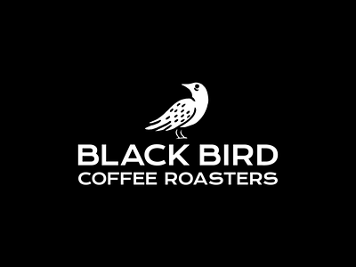 Black Bird Coffee Roasters Logo black brand brand identity branding coffee coffee shop for fun type typography typography logo