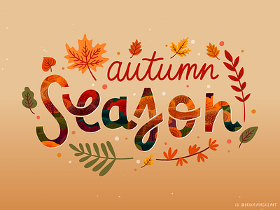 autumn card 2021 autumn drawn fall illustration lettering