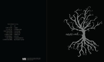 Elliott Smith Album Redesigned (From a Basement on the Hill) black concept design elliott smith lp music print redesign symbolism tree typography vector