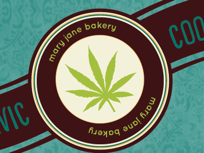Mary Jane Bakery's: Chronic Cookies baked business cancer cannbis client concept cookie desert dispensary dope food green logo marijuana mary jane medicinal package packaging pot progress series sticker weed