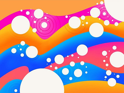 R I P P L E abstract apple pencil art bubbles colorful fun illustration ipad movement pattern procreate wip
