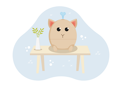 Humidifier in the shape of a cat