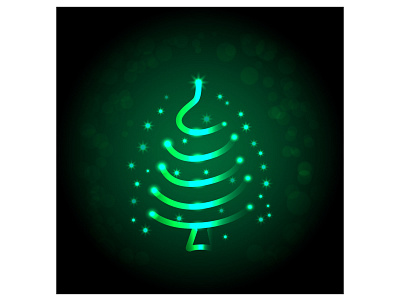 Christmas tree christmas design digital gradient illustration tree vector web