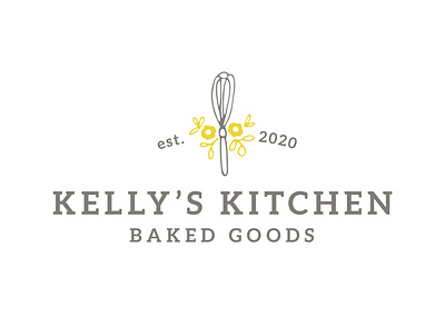 Kelly's Kitchen logo 2colorlogo logo logo design logodesign