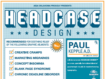 AIGA OK Headcase Design Poster