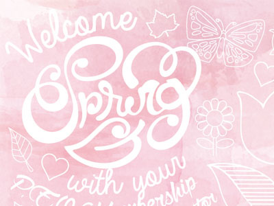 PEO Spring Postcard postcarddesign spring