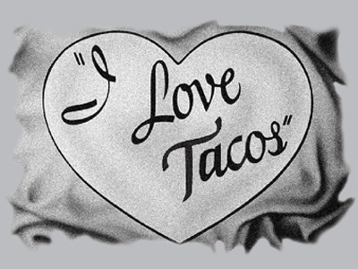I love Tacos 2color ilovelucy tshirtdesign