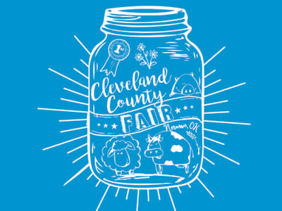 Cleveland County Fair 1color design tshirt