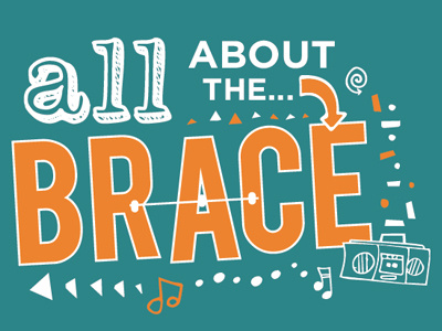 All About the Brace 2color dentistry tshirtdesign