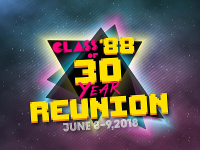 80s Class Reunion Logo