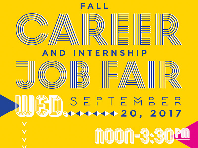 Fall Career & Internship Job Fair collegiatedesign jobfair posterdesign