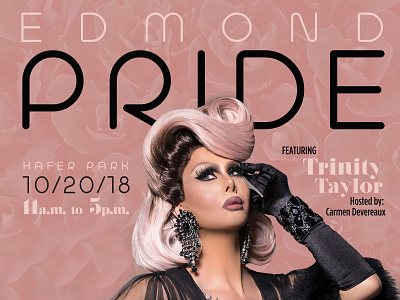 Edmond Pride drag equality posterdesign pride rupauldragrace studentactivities