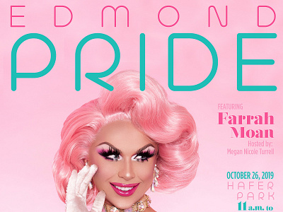 Edmond Pride 2019 design drag dragposter flossy pink poster sassy