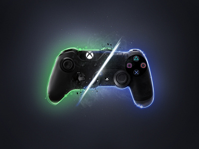 XBOX vs PS4 joystick ps4 wallpaper xboxone