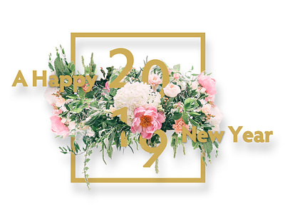 A Happy New Year 2019 2019 graphic design happynewyear