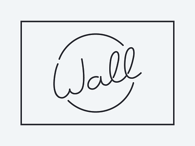 Wall custom last name lettering script typography wall