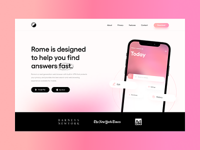 ROME (VPN) - Landing Page