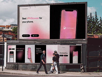 ROME - Billboard Advertising advertising app app advertising app logo billboard clean design graphic design minimal mockup outdoor poster sign uiux vpn app vpn billboard vpn browser vpn cover