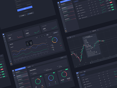 Algorithm Trading Platform for Investment Company app application design financial graphic design stocks trading ui userinterface ux webapplication