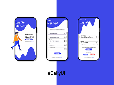 Daily UI 001 app daily ui daliyui design illustration ui ux