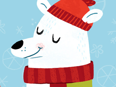 e-card animal bear card christmas e card holiday polar bear seasonal snow stationery warm