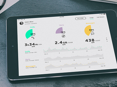 Cellphone Bill bill data ipad phone visualization