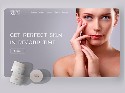 Perfect Skin graphic design skin protect website ui web design web store design