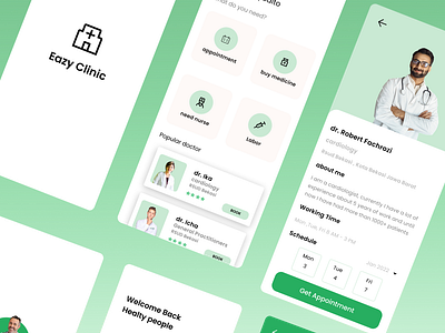 hospital app by Basyach Aryodito on Dribbble