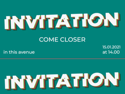 green invitation