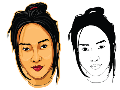 Cartoon Vector Portrait | Anya Geraldine