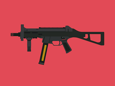 UMP flat design guns ump weapon