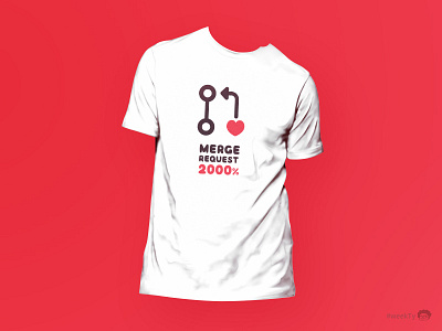 MERGE REQUEST 2000% T-SHIRT design graphic tshirts weekty