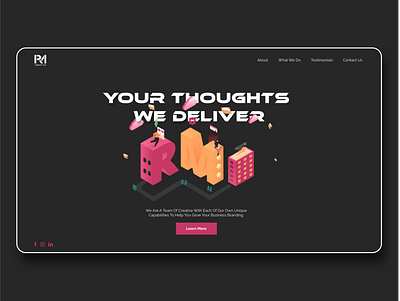 RMCreative Landing Page adobexd design landingpage ui ux web web design webdesign