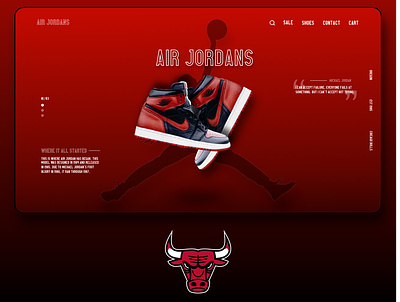 Air Jordan Landing Page adobexd design landingpage ui ux web web design webdesign webspiration