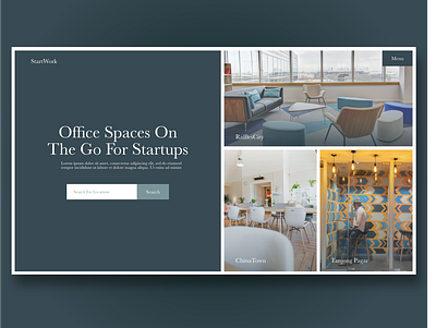 Wework Landing Page adobexd design landingpage ui ux web web design webdesign webspiration