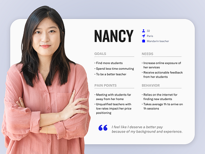 Woman User Persona - UX