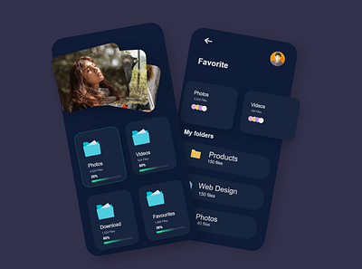 Design design dibbble explore file manager mobile mobile design ui ux xd design