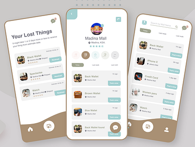 Lost And Found | Mobile Application application design dibbble explore illustration logo ui ux xd design