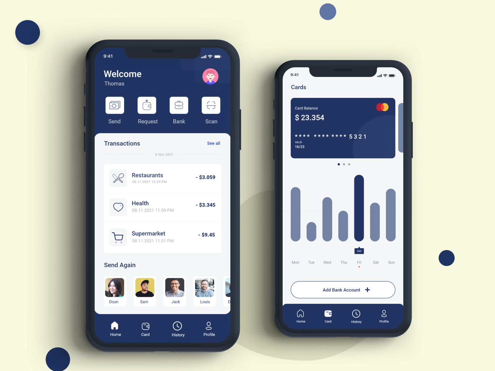 Banking application design by Hexalitics Technology on Dribbble