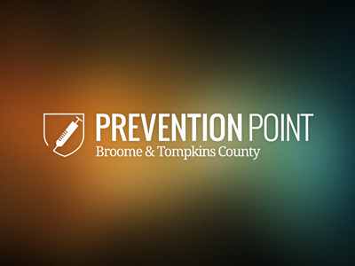 Prevention Point Logo logo shield syringe