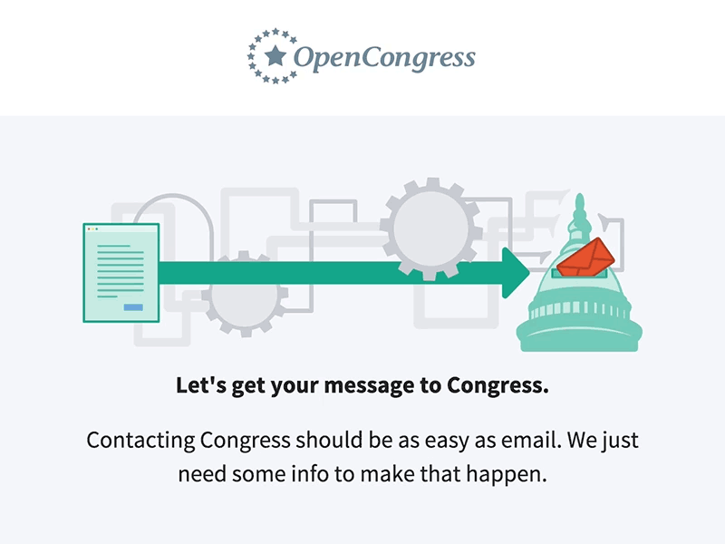 Email Congress Animation animation css email gif illustration opencongress opengov sunlight foundation svg
