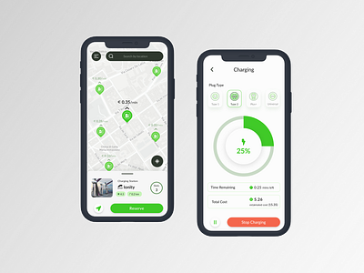 EV Station Finder App UI