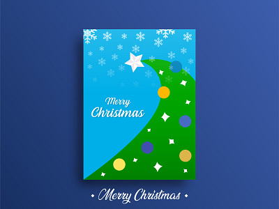 christmas card 1 blue business card christmas design happy illustration merry merrychristmas stars vector