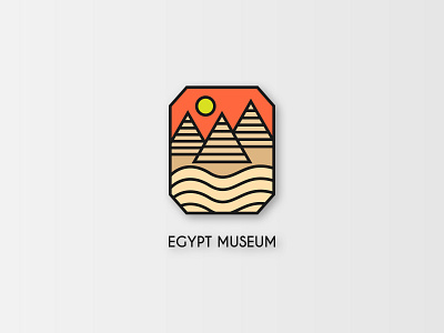 Egypt Museum business business logo company company logo design illustration logo museum vector yellow yellow logo